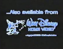 Also Available from Walt Disney Home Video…" variant.