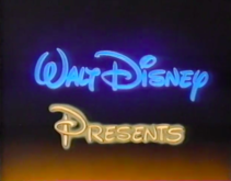 A rare variant with "PRESENTS" in the Disney font.